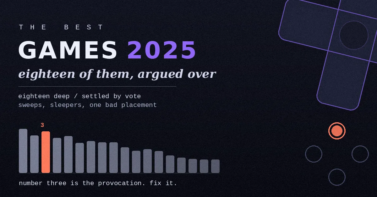The Best Games of 2025