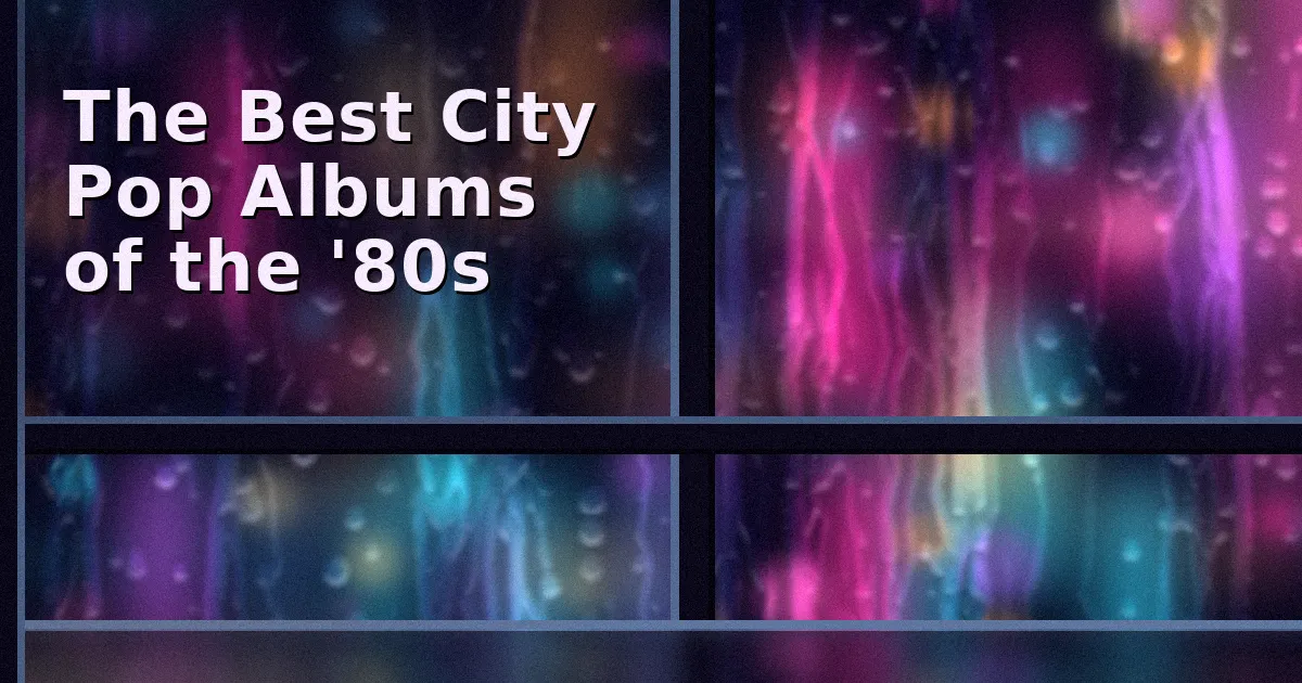 The Best City Pop Albums of the '80s