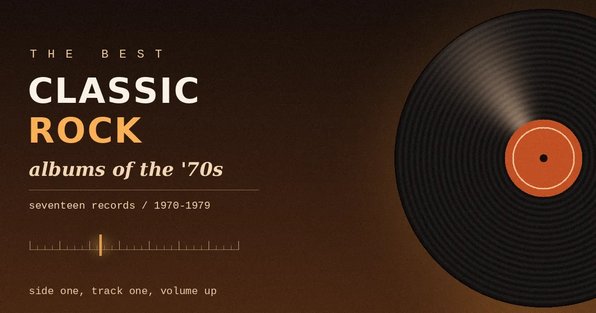 The Best Classic Rock Albums of the '70s
