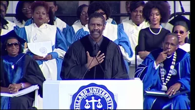 Denzel Washington at Dillard University, 2015
