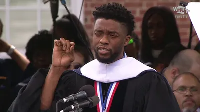 Chadwick Boseman at Howard University, 2018