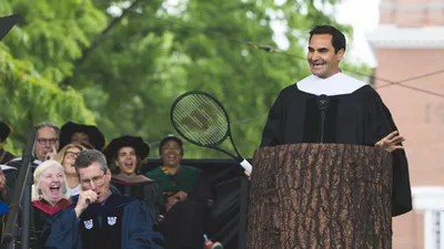 Roger Federer at Dartmouth, 2024